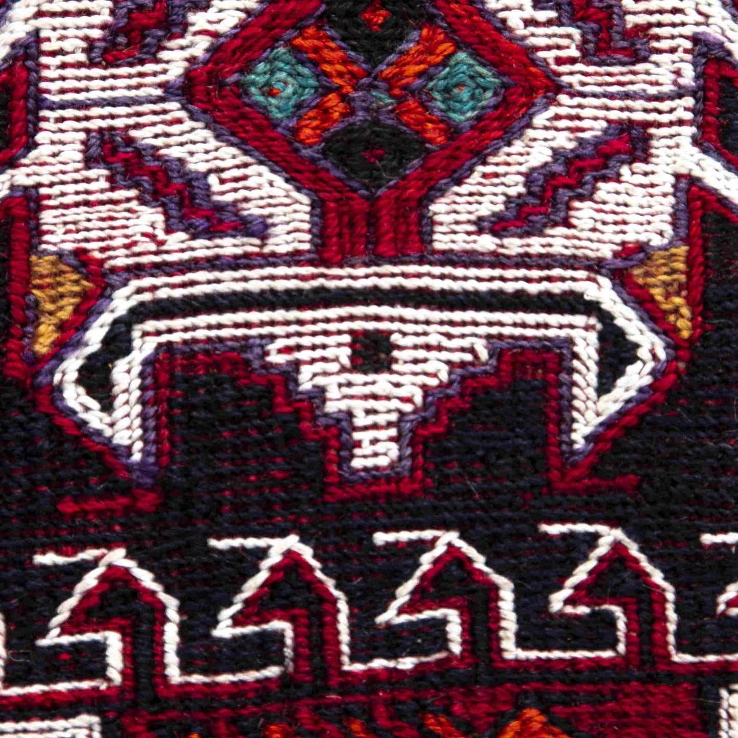 Lana Bahtiyari Kilim tejida a mano sobre algodón Auténtico Único 118 X 260 Cm - 3' 11'' X 8' 7'' m2: 3,068