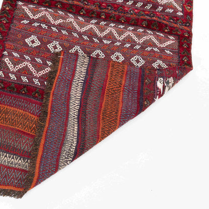 Oriental Kilim Bahtiyari Handmade Wool On Wool 94 X 182 Cm - 3' 2'' X 6' Burgundy C021 ER01