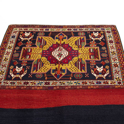 Oriental Kilim Besik Handmade Wool On Wool 134 X 240 Cm - 4' 5'' X 7' 11'' Red C014 ER12