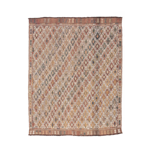 Lana Cicim Kilim Tejida A Mano Sobre Lana Oriental Única 173 X 212 Cm - 5' 9'' X 7' m2: 3,6676