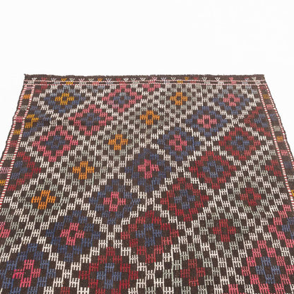 Oriental Kilim Cicim Handmade Wool On Wool 142 X 190 Cm - 4' 8'' X 6' 3'' Multicolor C016 ER01