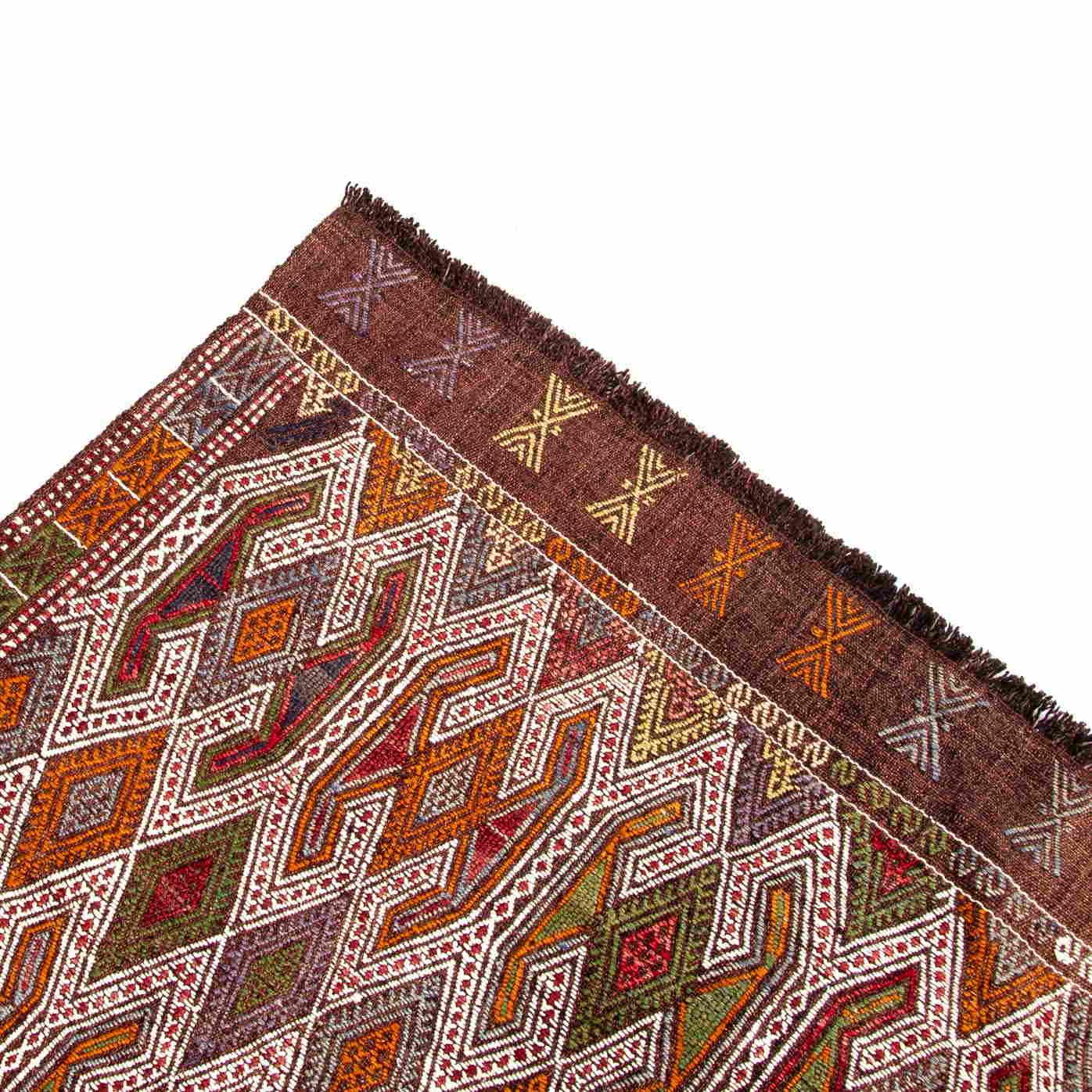 Oriental Kilim Cicim Handmade Wool On Wool 164 X 240 Cm - 5' 5'' X 7' 11'' Multicolor C016 ER12