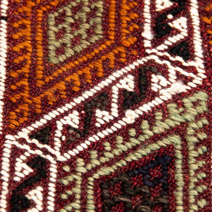 Oriental Kilim Cicim Handmade Wool On Wool 167 X 240 Cm - 5' 6'' X 7' 11'' Multicolor C016 ER12