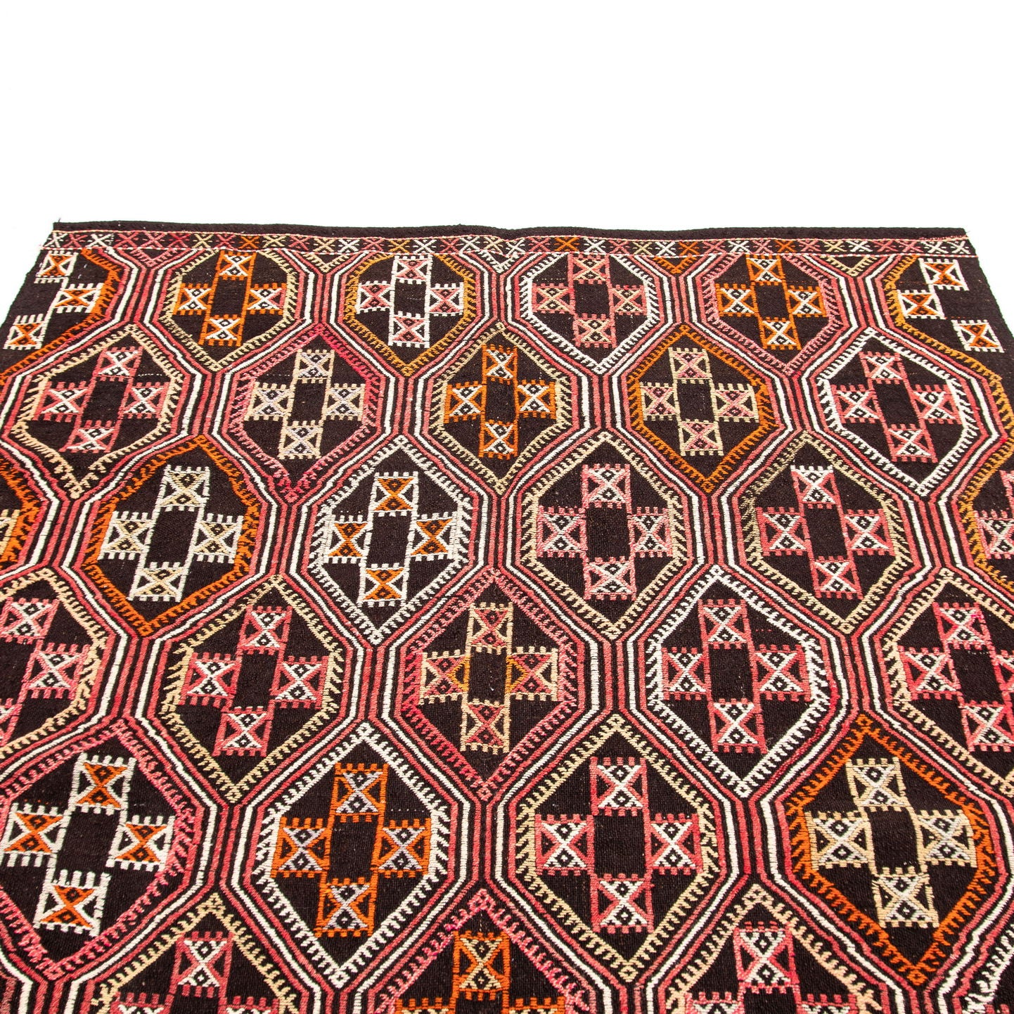 Oriental Kilim Cicim Handmade Wool On Wool 173 X 317 Cm - 5' 9'' X 10' 5'' Multicolor C016 ER12