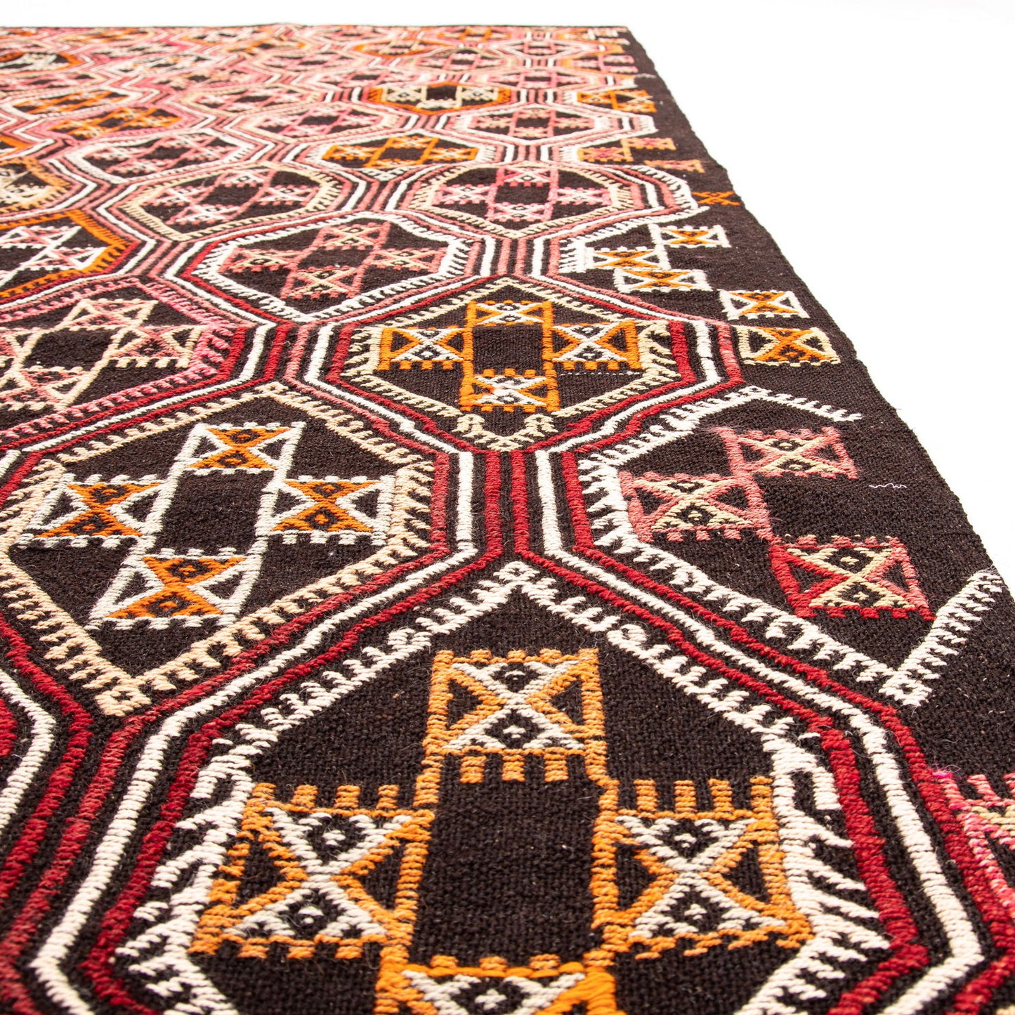 Oriental Kilim Cicim Handmade Wool On Wool 173 X 317 Cm - 5' 9'' X 10' 5'' Multicolor C016 ER12