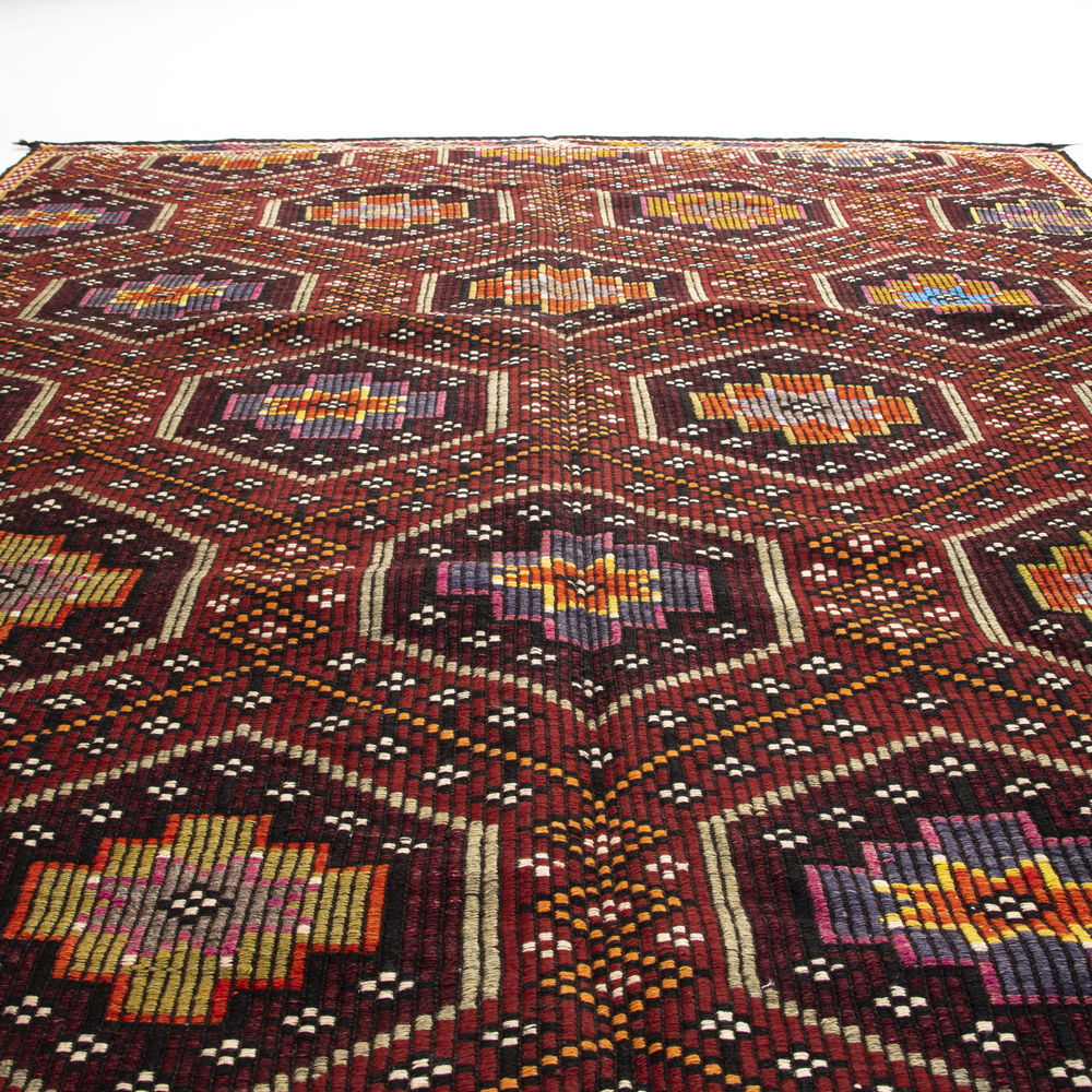 Kilim Tejido A Mano Cicim Lana Sobre Lana Original Oriental Auténtico 183 X 295 Cm - 6' 1'' X 9' 9'' m2: 5,3985