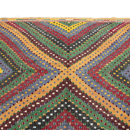 Oriental Kilim Cicim Handmade Wool On Wool 188 X 298 Cm - 6' 3'' X 9' 10'' Gren C001 ER12