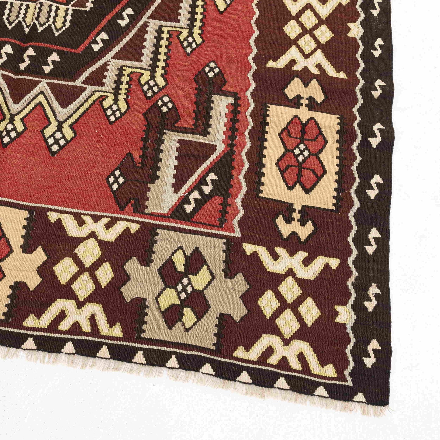 Authentic Kilim Gocmen Handmade Wool On Wool 150 X 234 Cm - 5' X 7' 9'' ER12