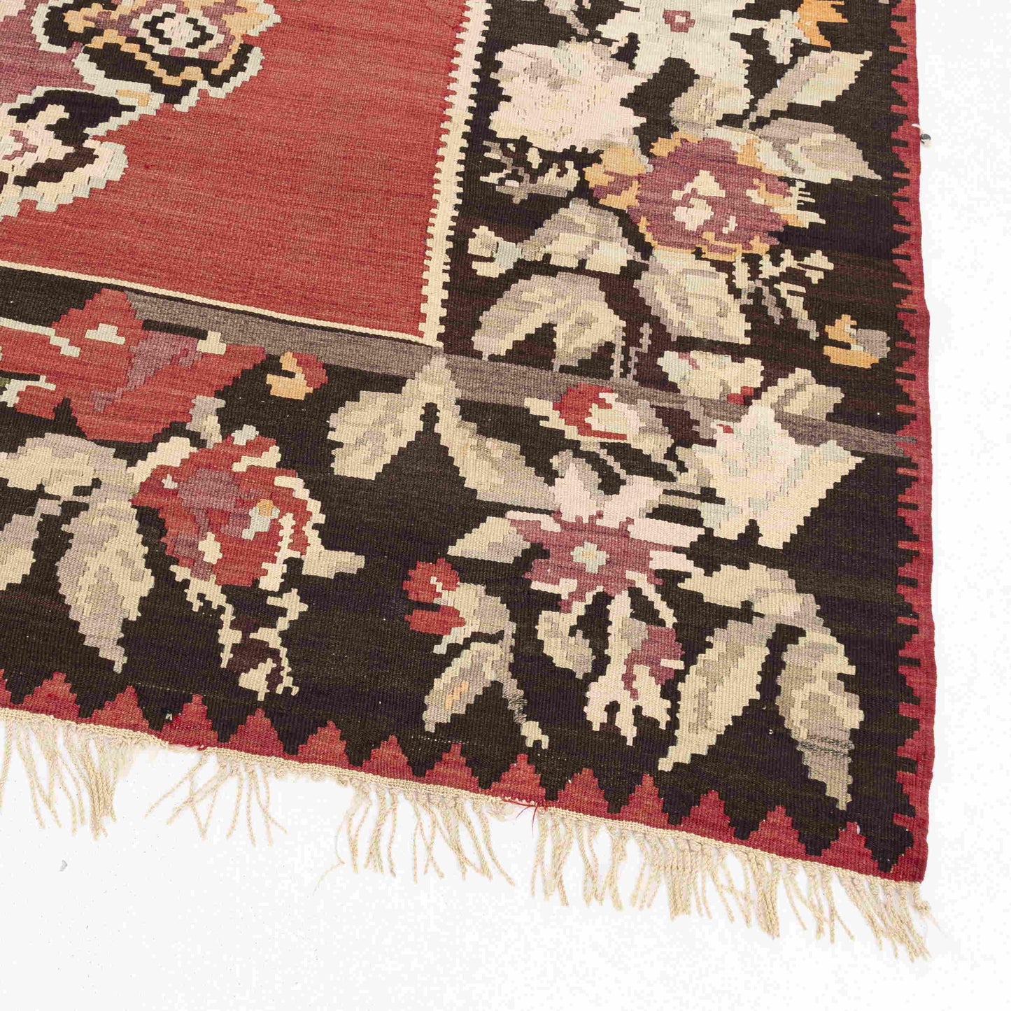 Authentic Kilim Gocmen Handmade Wool On Wool 214 X 303 Cm - 7' 1'' X 10' Red C014 ER23