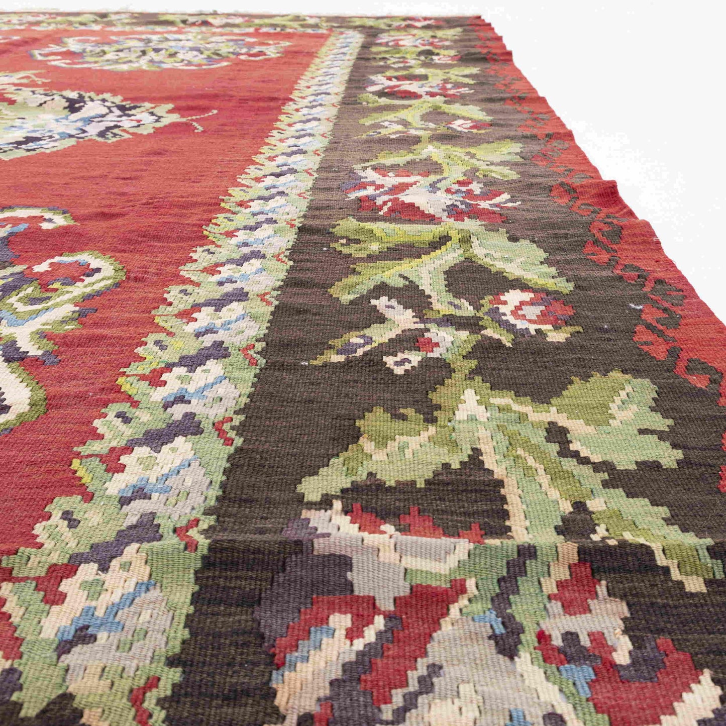 Kilim Gocmen Handmade Wool On Wool 255 X 330 Cm - 8' 5'' X 10' 10'' Red C014 ER23