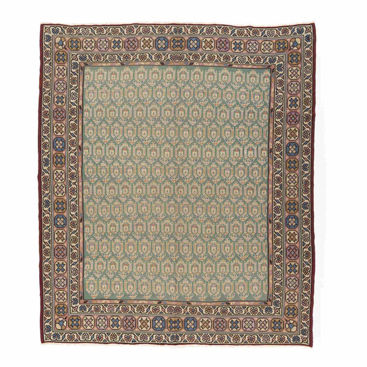 Kilim Gocmen Handmade Wool On Wool 256 X 277 Cm - 8' 5'' X 9' 2'' Green C015 ER23