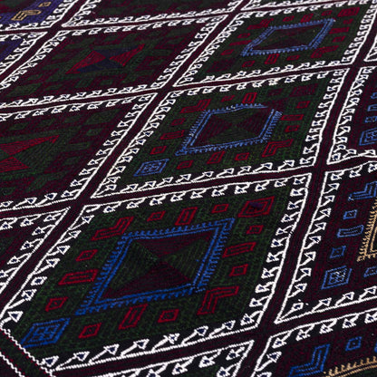 Oriental Kilim Konya Handmade Wool On Wool 178 x 240 Cm - 5' 11'' x 7' 11'' Black C002 ER12