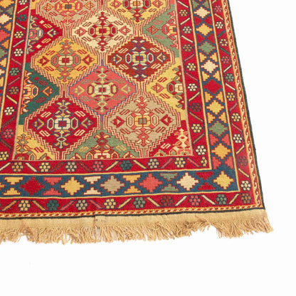 Oriental Kilim Rahrah Handmade Wool On Wool 79 X 194 Cm - 2' 7'' X 6' 4'' Red C014