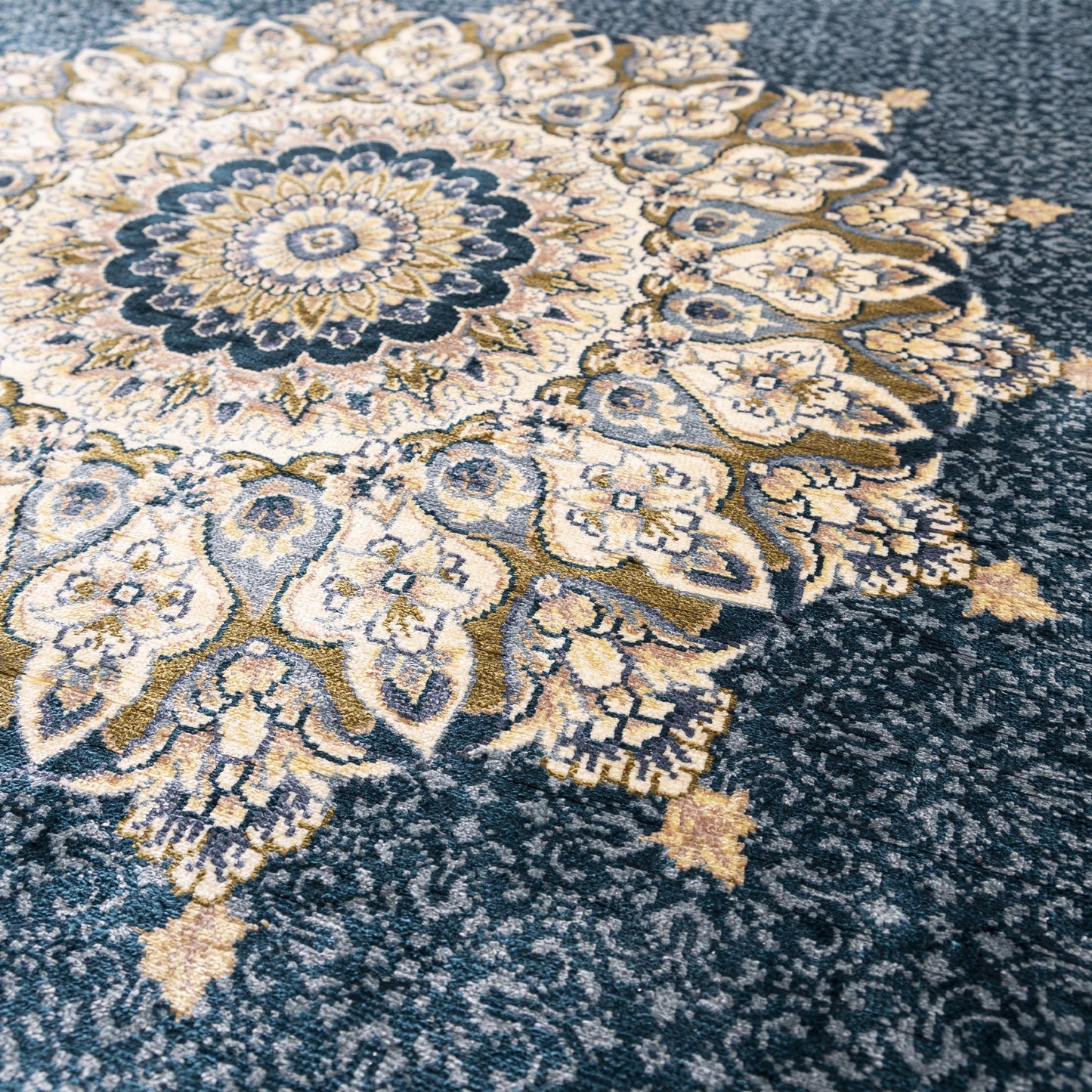 Alfombra Kayseri Tejida A Mano Pura Seda Oriental Única 84 X 109 Cm - 2' 10'' X 3' 7'' m2: 0,9156