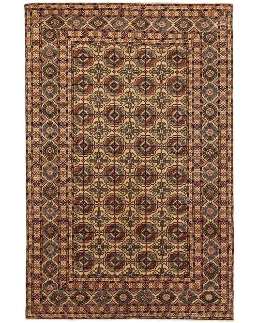 Oriental Rug Anatolian Hand Knotted Wool On Cotton 120 X 180 Cm - 4' X 5' 11'' Stone C009 ER01