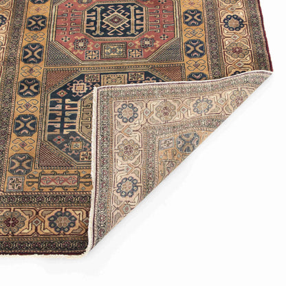 Oriental Rug Anatolian Hand Knotted Wool On Cotton 120 X 187 Cm - 4' X 6' 2'' Brown C005 ER01