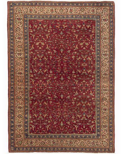 Oriental Rug Anatolian Hand Knotted Wool On Cotton 121 X 169 Cm - 4' X 5' 7'' Red C014 ER01