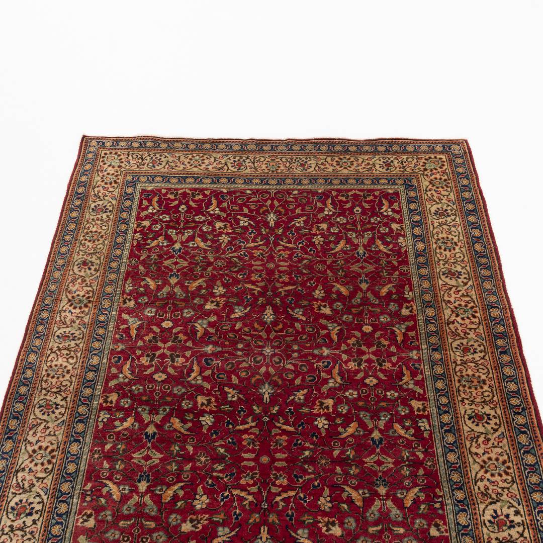 Oriental Rug Anatolian Hand Knotted Wool On Cotton 121 X 169 Cm - 4' X 5' 7'' Red C014 ER01