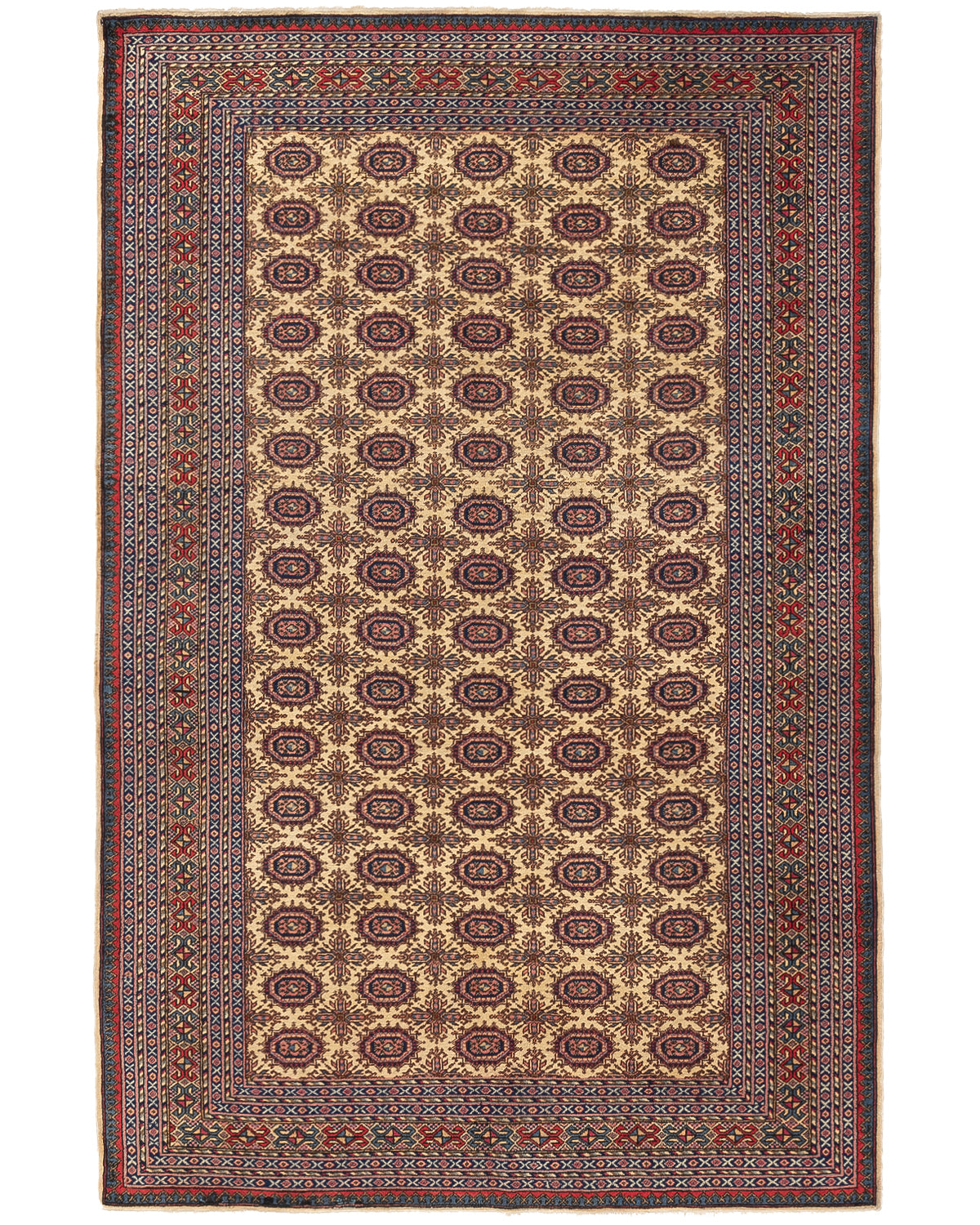 Oriental Rug Anatolian Hand Knotted Wool On Cotton 151 X 244 Cm - 5' X 8' 1'' Sand C007 ER12