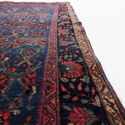 Oriental Rug Anatolian Hand Knotted Wool On Cotton 162 X 244 Cm - 5' 4'' X 8' 1'' Navy Blue C012 ER12