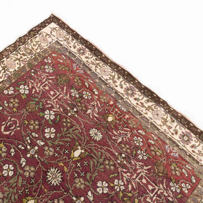 Oriental Rug Anatolian Hand Knotted Wool On Cotton 166 X 215 Cm - 5' 6'' X 7' 1'' Burgundy C021 ER12