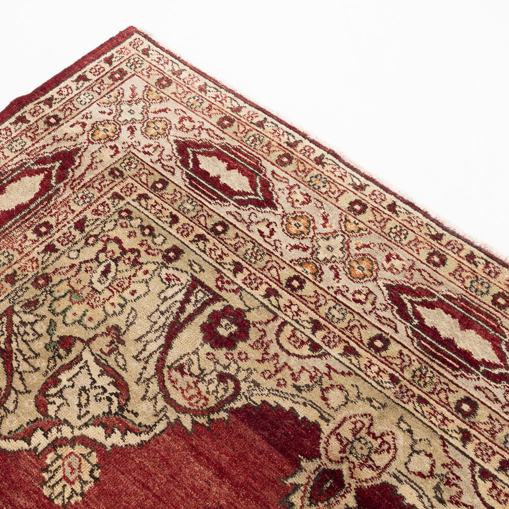 Oriental Rug Anatolian Hand Knotted Wool On Cotton 212 X 376 Cm - 7' X 12' 5'' Red C014 ER23