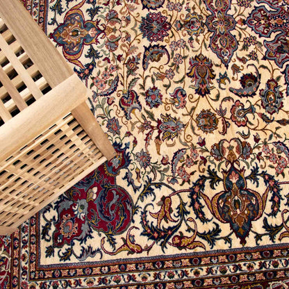 Oriental Rug Anatolian Hand Knotted Wool On Cotton 250 X 320 Cm - 8' 3'' X 10' 6'' Sand C007 ER23