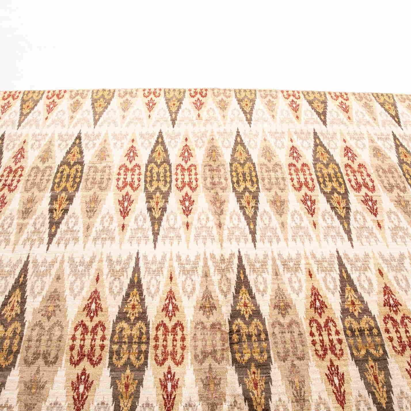 Oriental Rug Anatolian Hand Knotted Wool On Cotton 252 X 296 Cm - 8' 4'' X 9' 9'' Sand C007 ER23