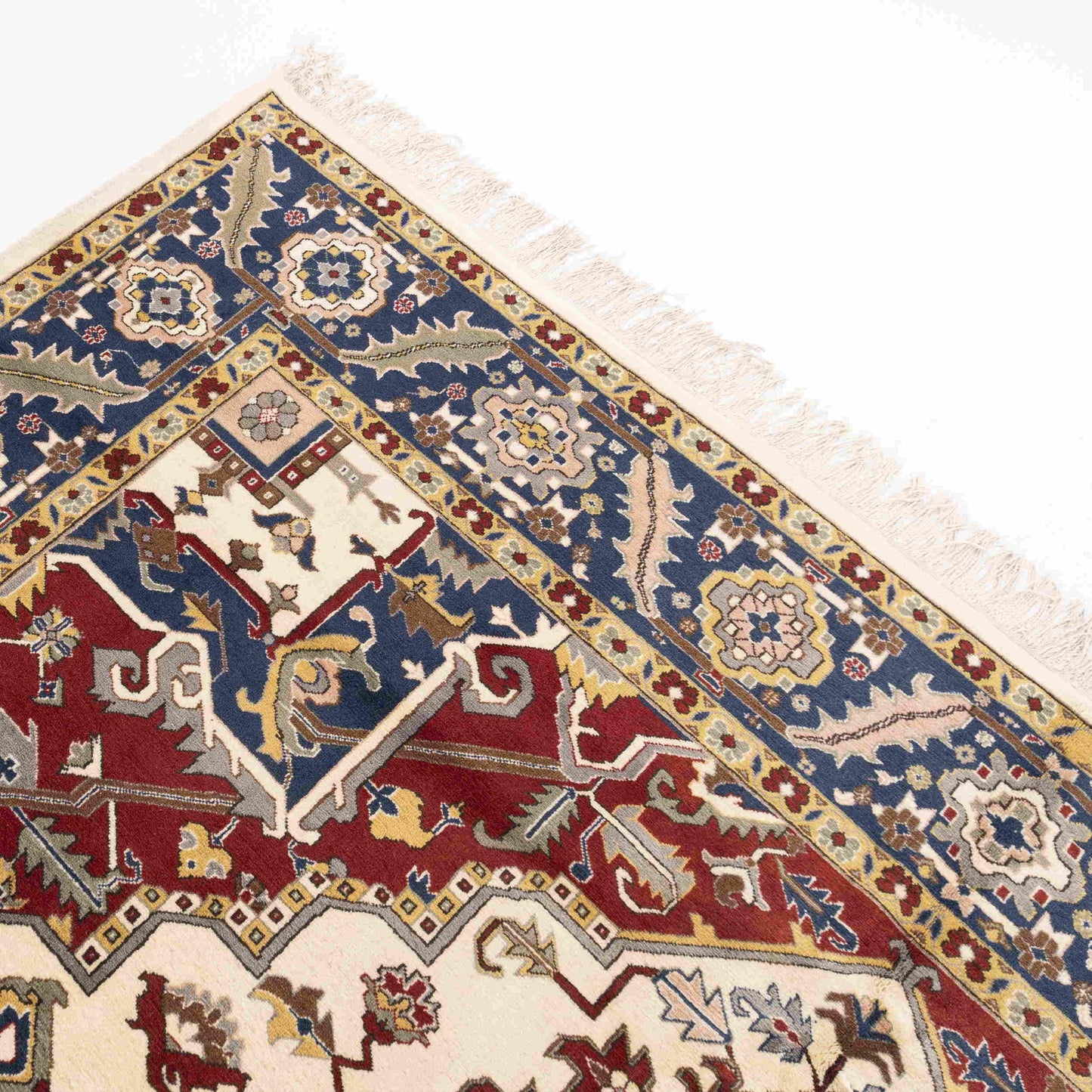 Oriental Rug Anatolian Hand Knotted Wool On Cotton 256 X 362 Cm - 8' 5'' X 11' 11'' Navy Blue C012 ER34