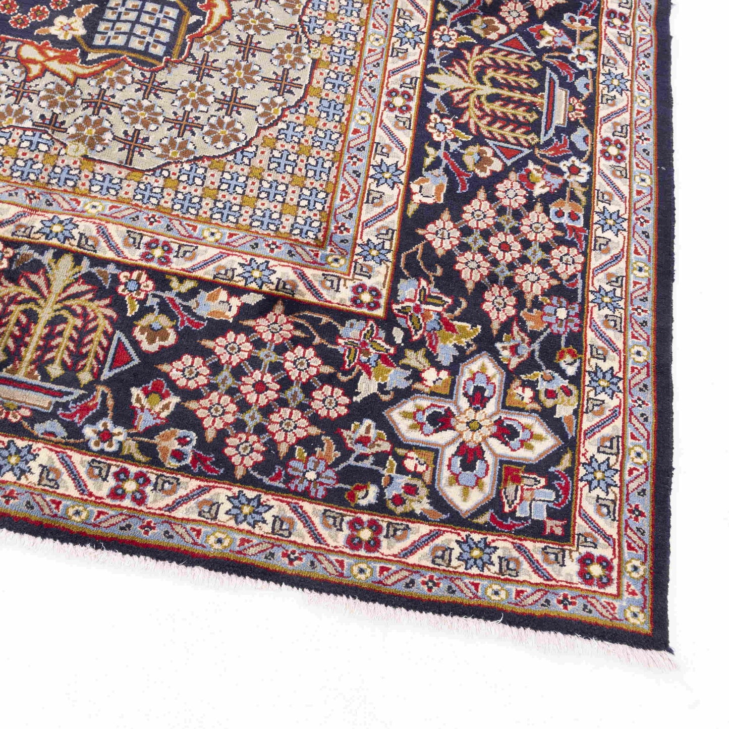 Oriental Rug Anatolian Hand Knotted Wool On Cotton 294 X 400 Cm - 9' 8'' X 13' 2'' Navy Blue C012 ER34