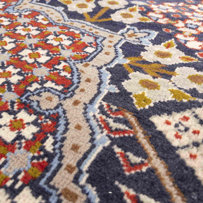 Oriental Rug Anatolian Hand Knotted Wool On Cotton 294 X 400 Cm - 9' 8'' X 13' 2'' Navy Blue C012 ER34