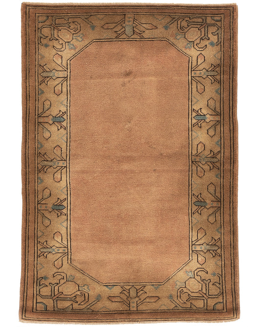 Oriental Rug Anatolian Hand Knotted Wool On Wool 111 X 163 Cm - 3' 8'' X 5' 5'' Stone C009 ER01