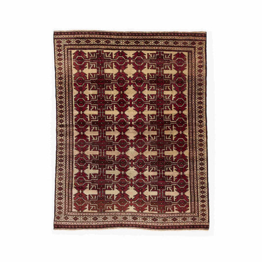 Oriental Rug Anatolian Hand Knotted Wool On Wool 120 X 154 Cm - 4' X 5' 1'' Red C014