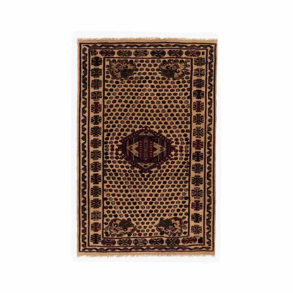 Oriental Rug Anatolian Hand Knotted Wool On Wool 120 X 187 Cm - 4' X 6' 2'' Stone C009 ER01
