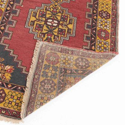 Oriental Rug Anatolian Hand Knotted Wool On Wool 120 X 210 Cm - 4' X 6' 11'' Red C014 ER01