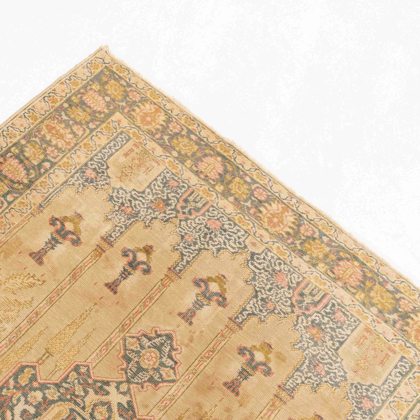 Oriental Rug Anatolian Hand Knotted Wool On Wool 121 X 162 Cm - 4' X 5' 4'' Yellow C006 ER01