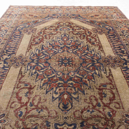 Oriental Rug Anatolian Hand Knotted Wool On Wool 121 X 185 Cm - 4' X 6' 1'' Brown C005 ER01