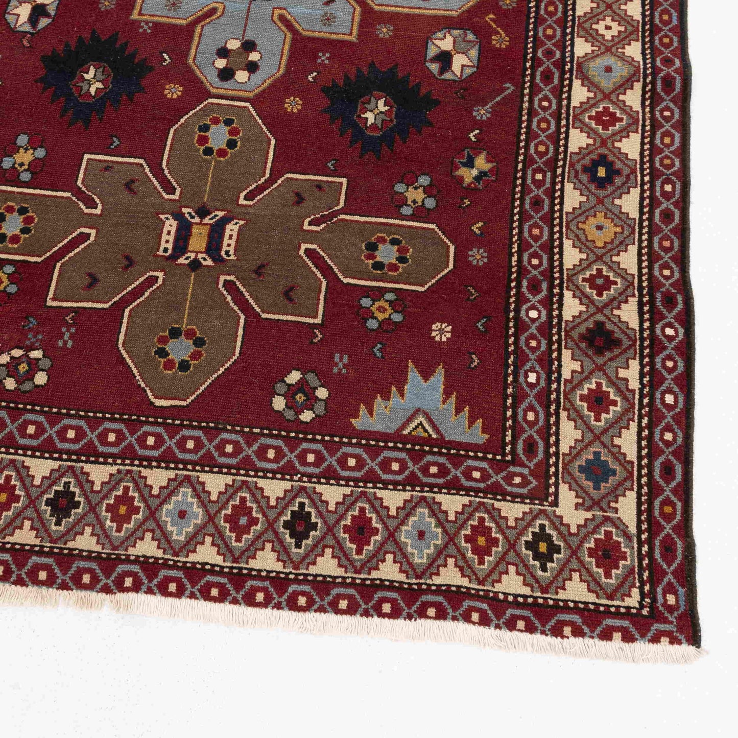 Oriental Rug Anatolian Hand Knotted Wool On Wool 122 X 182 Cm - 4' 1'' X 6' Burgundy C021 ER01