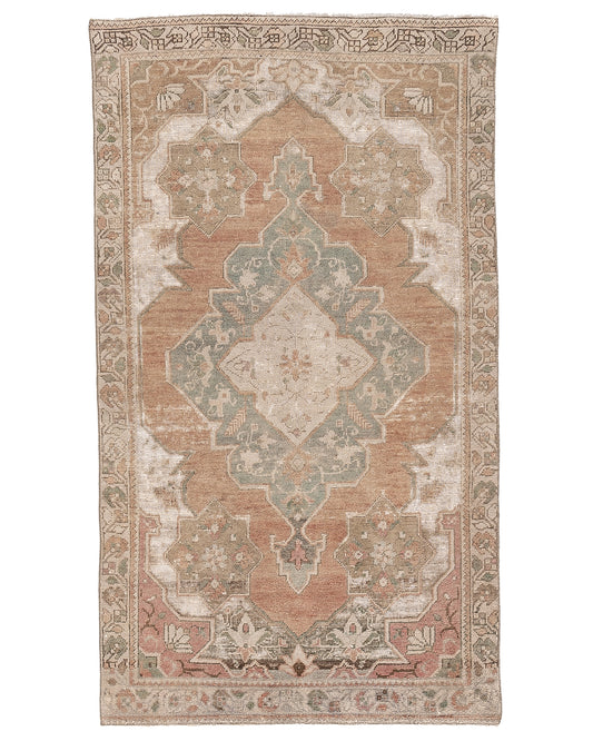 Oriental Rug Anatolian Hand Knotted Wool On Wool 125 X 215 Cm - 4' 2'' X 7' 1'' Sand C007 ER01