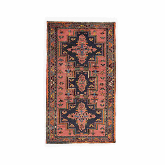 Oriental Rug Anatolian Hand Knotted Wool On Wool 128 X 222 Cm - 4' 3'' X 7' 4'' Pink C004 ER12