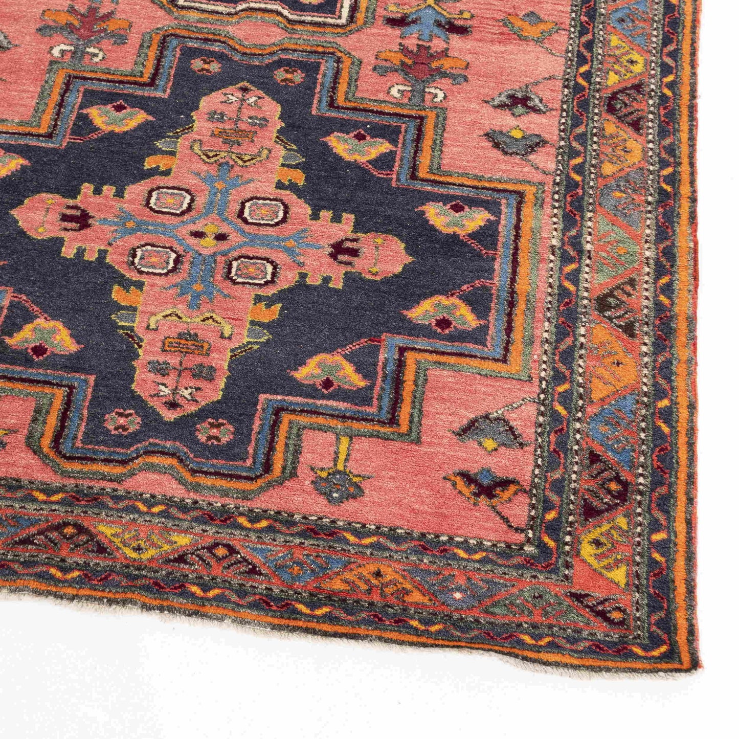 Oriental Rug Anatolian Hand Knotted Wool On Wool 128 X 222 Cm - 4' 3'' X 7' 4'' Pink C004 ER12