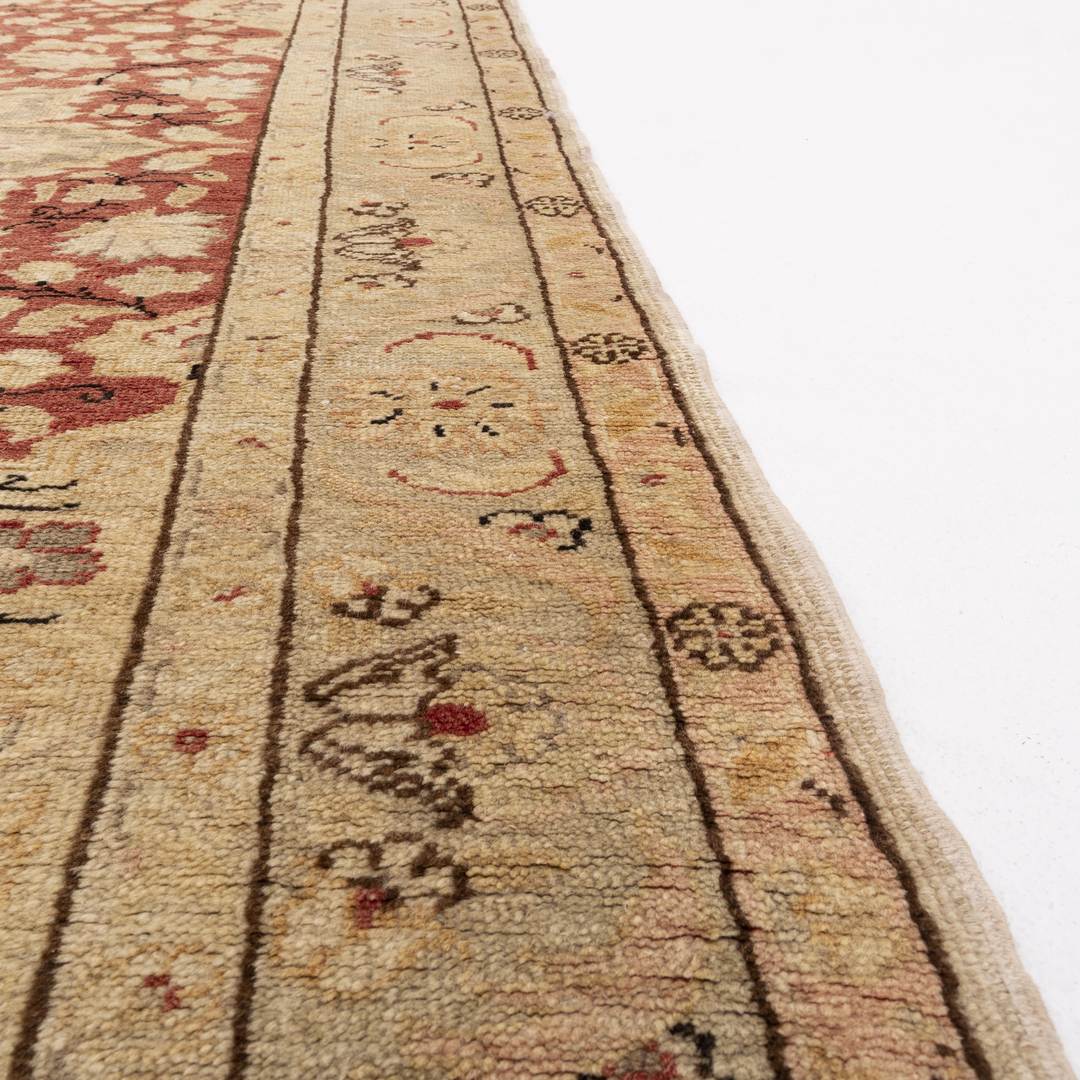 Oriental Rug Anatolian Hand Knotted Wool On Wool 130 X 189 Cm - 4' 4'' X 6' 3'' Sand C007 ER01