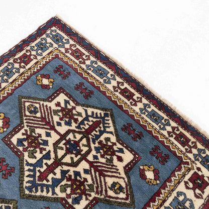 Oriental Rug Anatolian Hand Knotted Wool On Wool 131 X 194 Cm - 4' 4'' X 6' 5'' Navy Blue C012 ER01