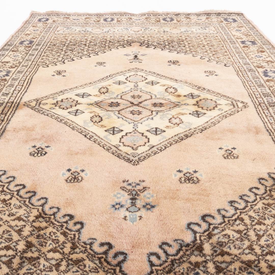 Oriental Rug Anatolian Hand Knotted Wool On Wool 135 X 215 Cm - 4' 6'' X 7' 1'' Stone C009 ER12