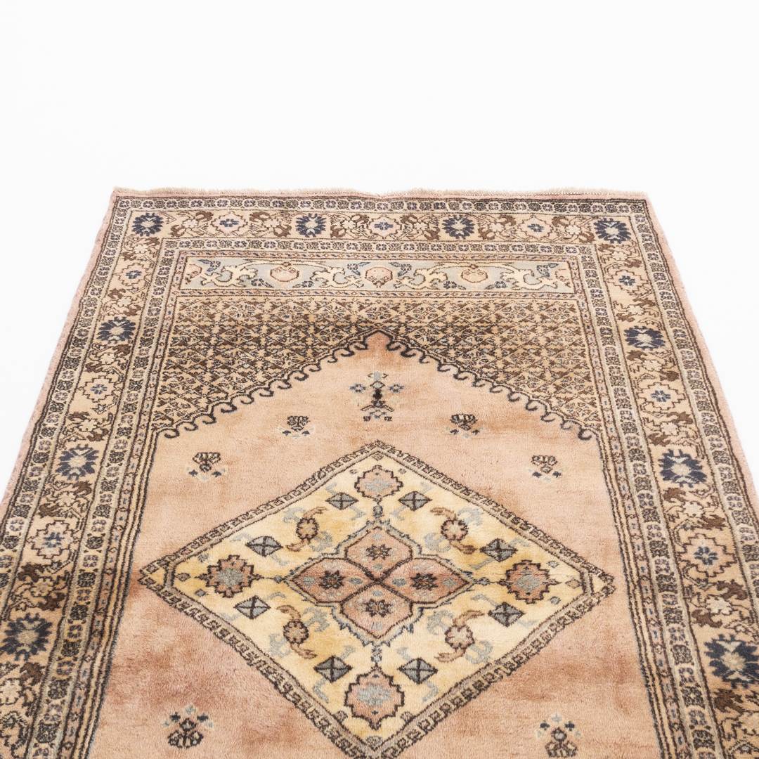 Oriental Rug Anatolian Hand Knotted Wool On Wool 135 X 215 Cm - 4' 6'' X 7' 1'' Stone C009 ER12