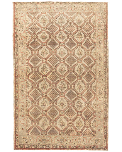 Oriental Rug Anatolian Hand Knotted Wool On Wool 136 X 213 Cm - 4' 6'' X 7' Sand C007 ER12