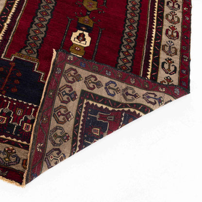 Oriental Rug Anatolian Hand Knotted Wool On Wool 139 X 323 Cm - 4' 7'' X 10' 8'' Burgundy C021 ER12