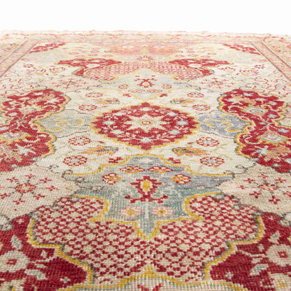 Oriental Rug Anatolian Hand Knotted Wool On Wool 144 X 203 Cm - 4' 9'' X 6' 8'' Red C014 ER12