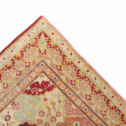 Oriental Rug Anatolian Hand Knotted Wool On Wool 144 X 203 Cm - 4' 9'' X 6' 8'' Red C014 ER12