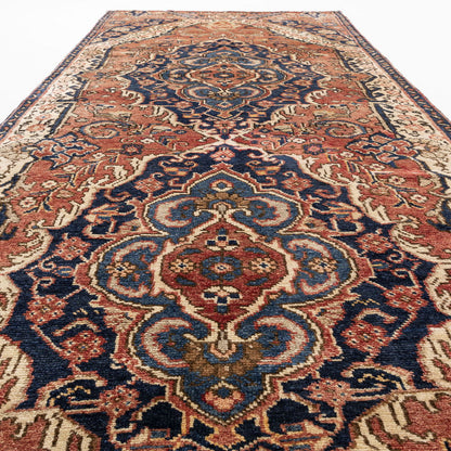 Oriental Runner Rug Anatolian Hand Knotted Wool On Wool 145 X 347 Cm - 4' 10'' X 11' 5'' Orange C011 ER12